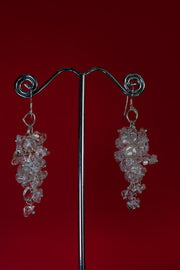 Clear Quartz Cluster Earrings