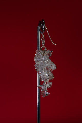 Clear Quartz Cluster Earrings