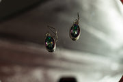 Mystic Topaz Oval Drop Earrings