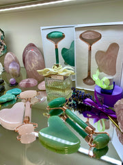 Rose Quartz Dermaroller & Gua Sha Set