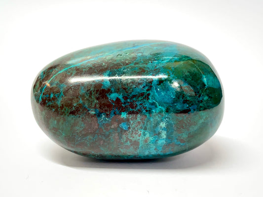 Blue and Green Chrysocolla Cabochon Crystal