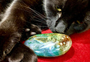 Green Moss Agate Cabochon Crystal