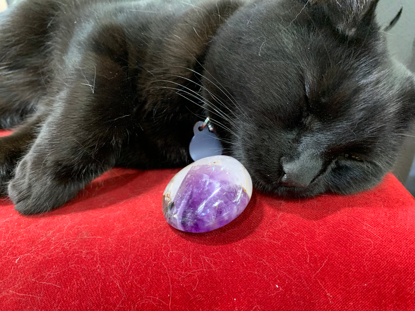 Chevron Amethyst Cabochon Crystal