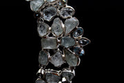 Aquamarine and Blue Topaz  Statement Necklace