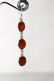 Carnelian Faceted Earrings