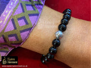 Black Onyx Crystal Bead Bracelet