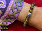 Golden Tiger's Eye Crystal Bead Bracelet
